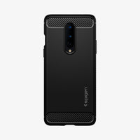 ACS00826 - OnePlus 8 Rugged Armor Case in Matte Black showing the back